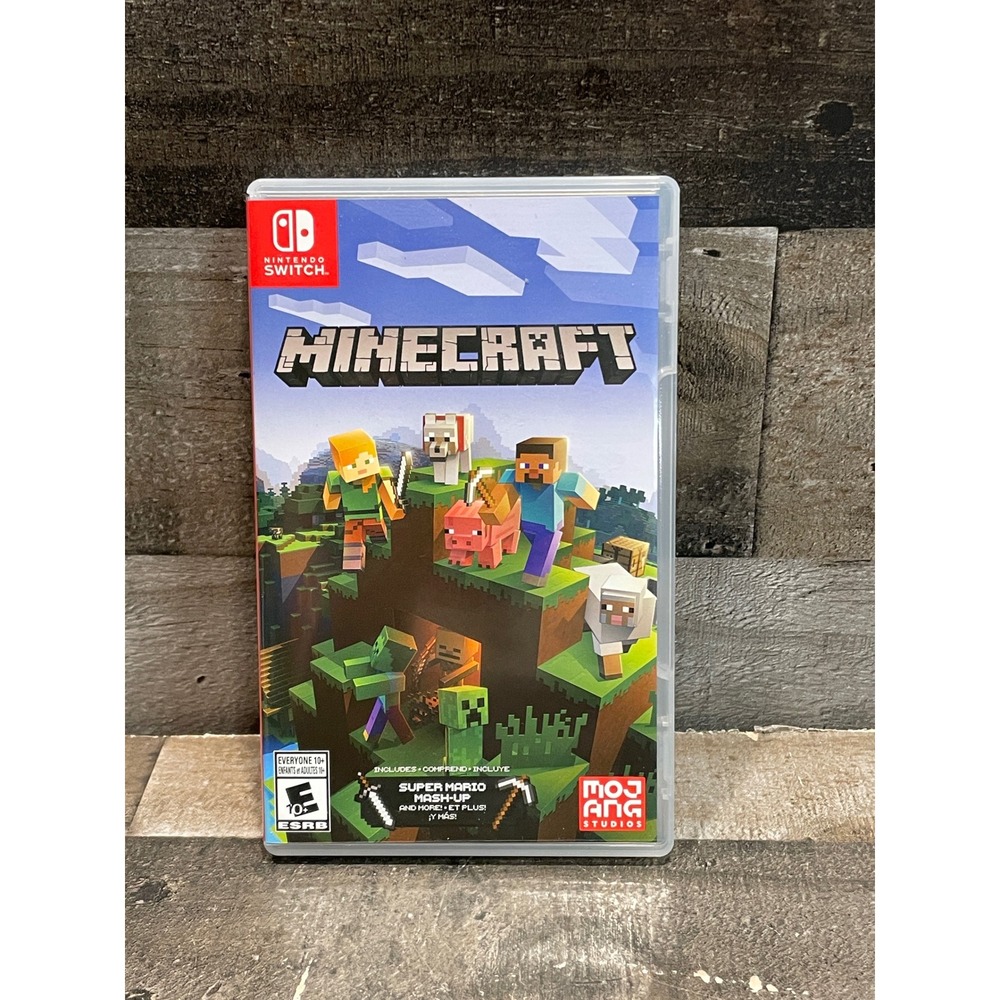 Minecraft Nintendo Switch Video Game with Super Mario Mash-Up Pack HAC-P-AEUCA